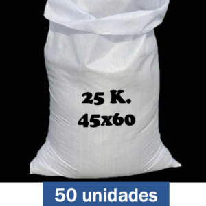 Sacos 25 kilos (45x60) 50 unidades