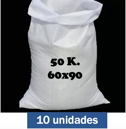 Sacos 50 kilos (60x90)10 unidades